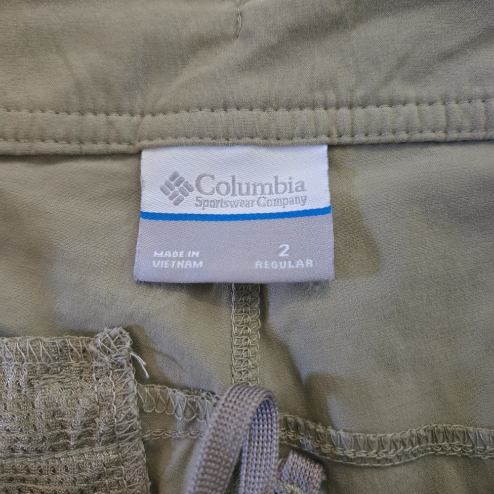 Columbia Flare Khaki Tan Hiking Athletic Pants Size 2 - Picture 7 of 11